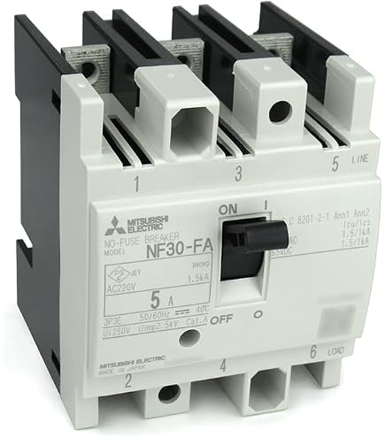 Amazon.co.jp: 三菱電機 NF30-FA 2P 30A(制御盤用ノーヒューズ遮断器
